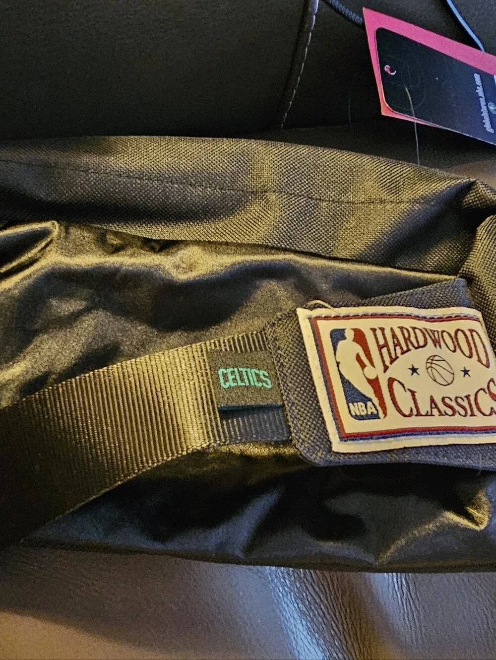 Mitchell & Ness Black and Green  Fanny8 Bag with Celtics Patch